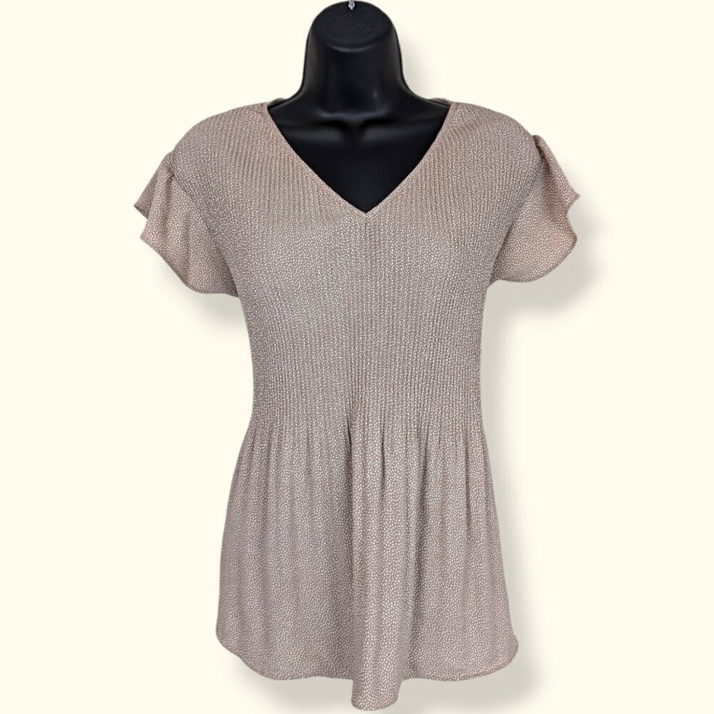 Adrianna Papell Flowy Polka Dot Top